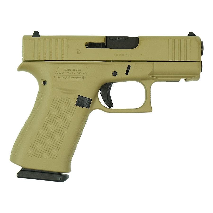 Glock 43X Flat Dark Earth 9mm 3.41 Barrel 10-Rounds