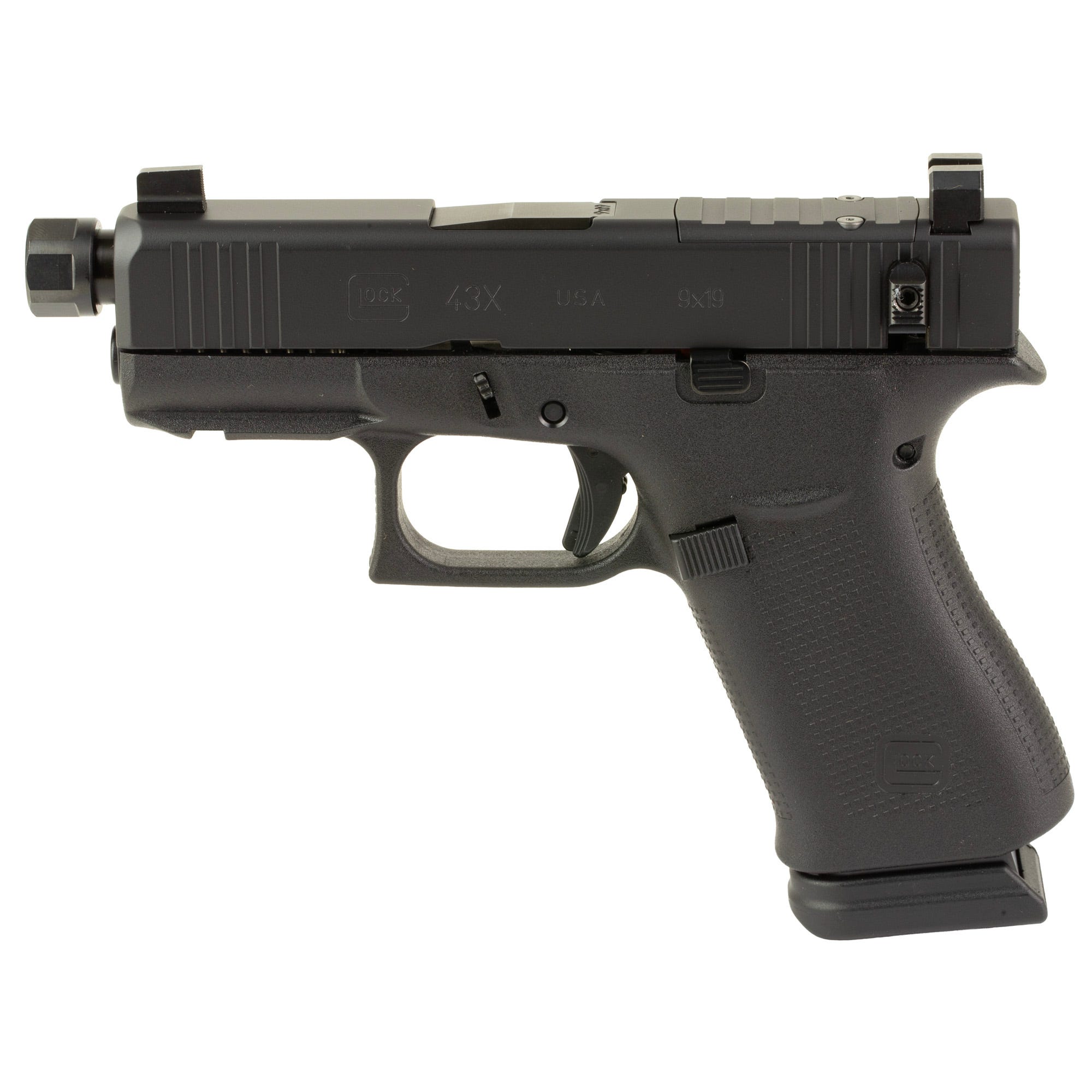 Glock 43X 9mm 3.9 Threaded Barrel 15-Rounds OR