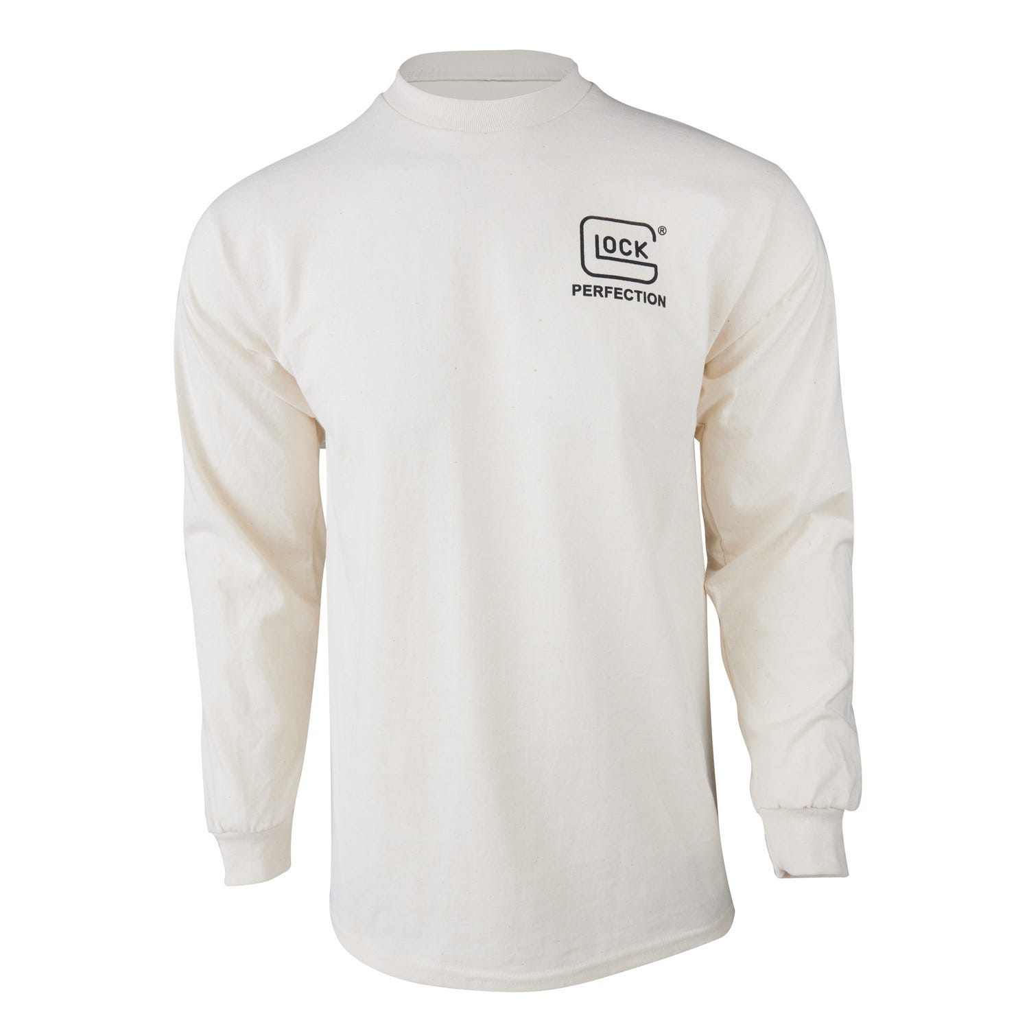 Glock Born in Austria Long Sleeve Tee Tan Large