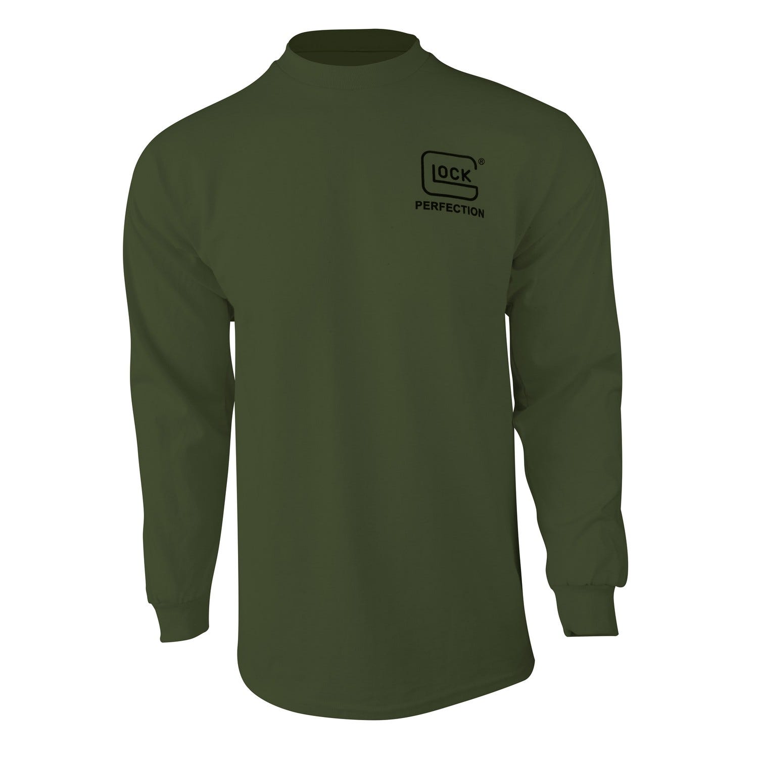 Glock OEM Born In Austria Long Sleeve T-Shirt OD Green Large