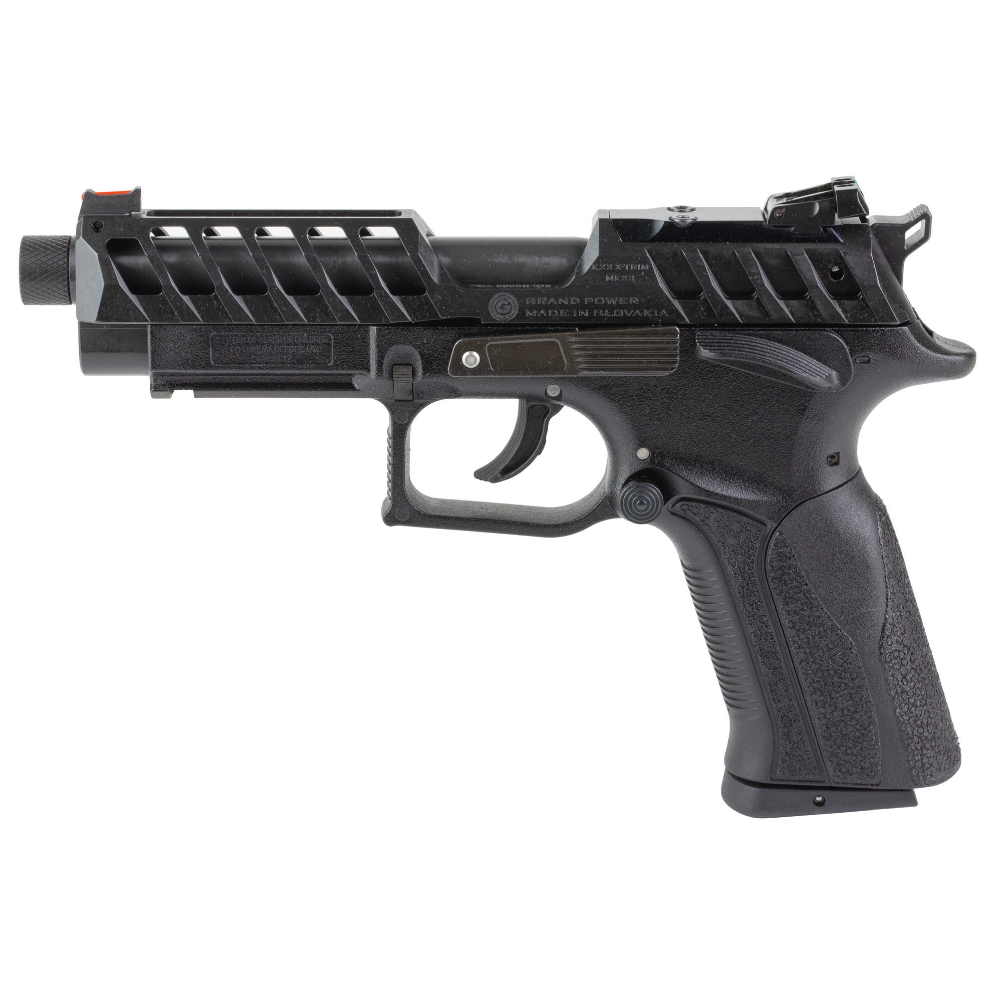 grand power k22 x-trim mk23 .22 lr 4.25 threaded barrel 10-rounds or
