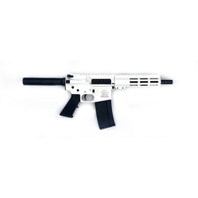 great lakes firearms and ammunition ar-15 pistol white .223 wylde 7.5 barrel 30-rounds