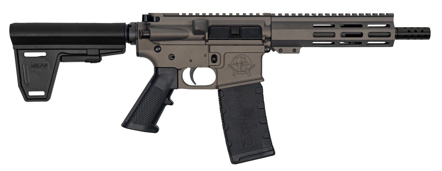 Great Lakes Firearms and Ammunition GL-15 Tungsten .300 AAC Blackout 7.5 Barrel 30-Rounds w/ GForce Arms Ace of Brace - Great Lakes