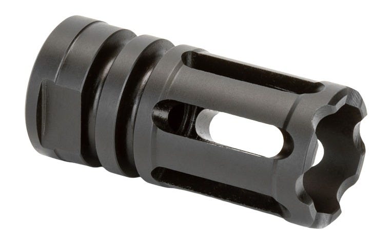 Griffin Armament Griffin Armament Gate-LOK Closed Tine Flash Hider Nitride .22 Cal 1/2x28 - $90.20 at GrabAGun