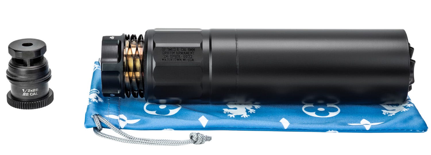 Griffin Armament Griffin Armament Optimus 6 Dual-Lok 6mm Suppressor Dual-Lok Mount - $826.45 at GrabAGun