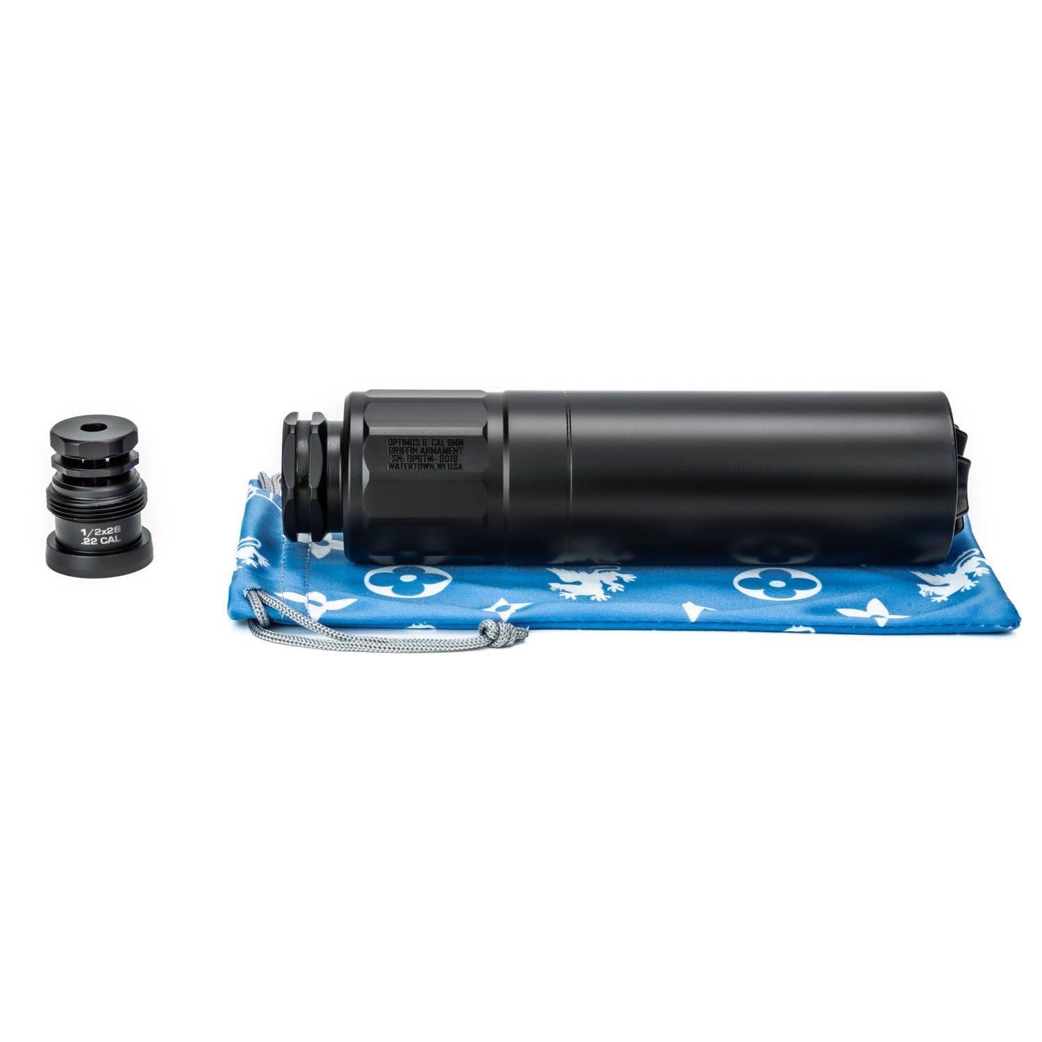 Griffin Armament Optimus 6 Taper Mount 6mm Suppressor 1/2x28 - Griffin Armament