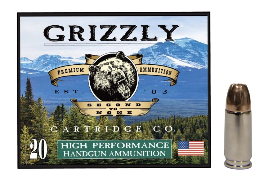 Grizzly Handgun Ammunition 9mm P 147 Grain 20-Rounds JHP zzly Handgun Ammunition 9mm P 147 Grain 20-Rounds JHP Ammo