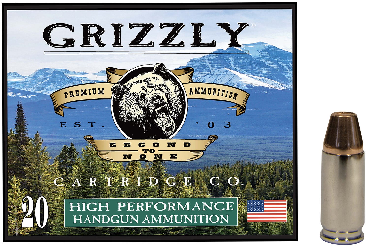 zzly Handgun Ammunition 9mm P 124 Grain 20-Rounds FMJFP Ammo