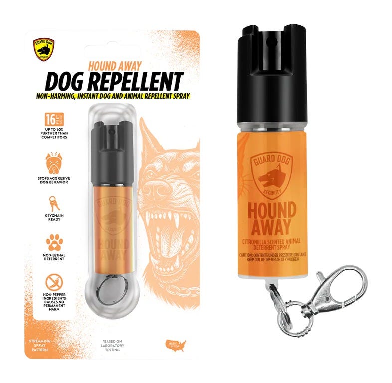 Guard Dog Security Dog Deterrent Spray 0.5 oz w/ Belt Clip