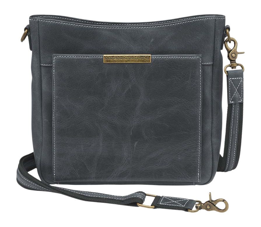 Gun Toten Mamas Gun Toten Mamas Grey Distressed Buffalo Cross-Body Bag for Sig Sauer P365 - $189.95 at GrabAGun