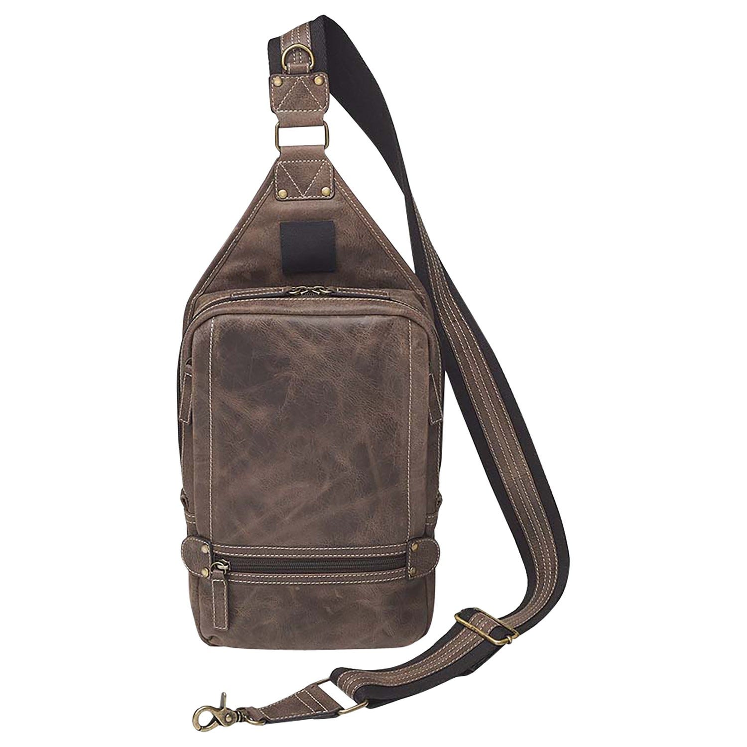 Gun Toten Mamas Gun Toten Mamas Sling Backpack Brown w/ Standard Holster - $189.95 at GrabAGun