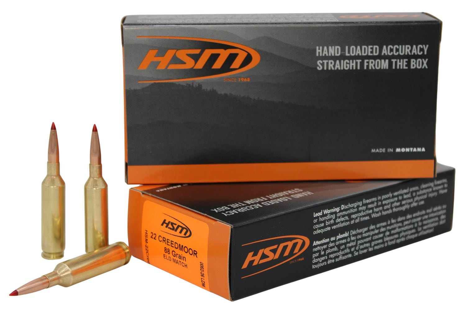 HSM/Hunting Shack Match .22 Creedmoor 88 Grain 20-Rounds ELD Match - HSM