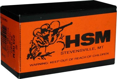HSM/Hunting Shack Match .223 Rem 52 Grain 50-Rounds JHPBT /Hunting Shack Match .223 Rem 52 Grain 50-Rounds JHPBT Ammo