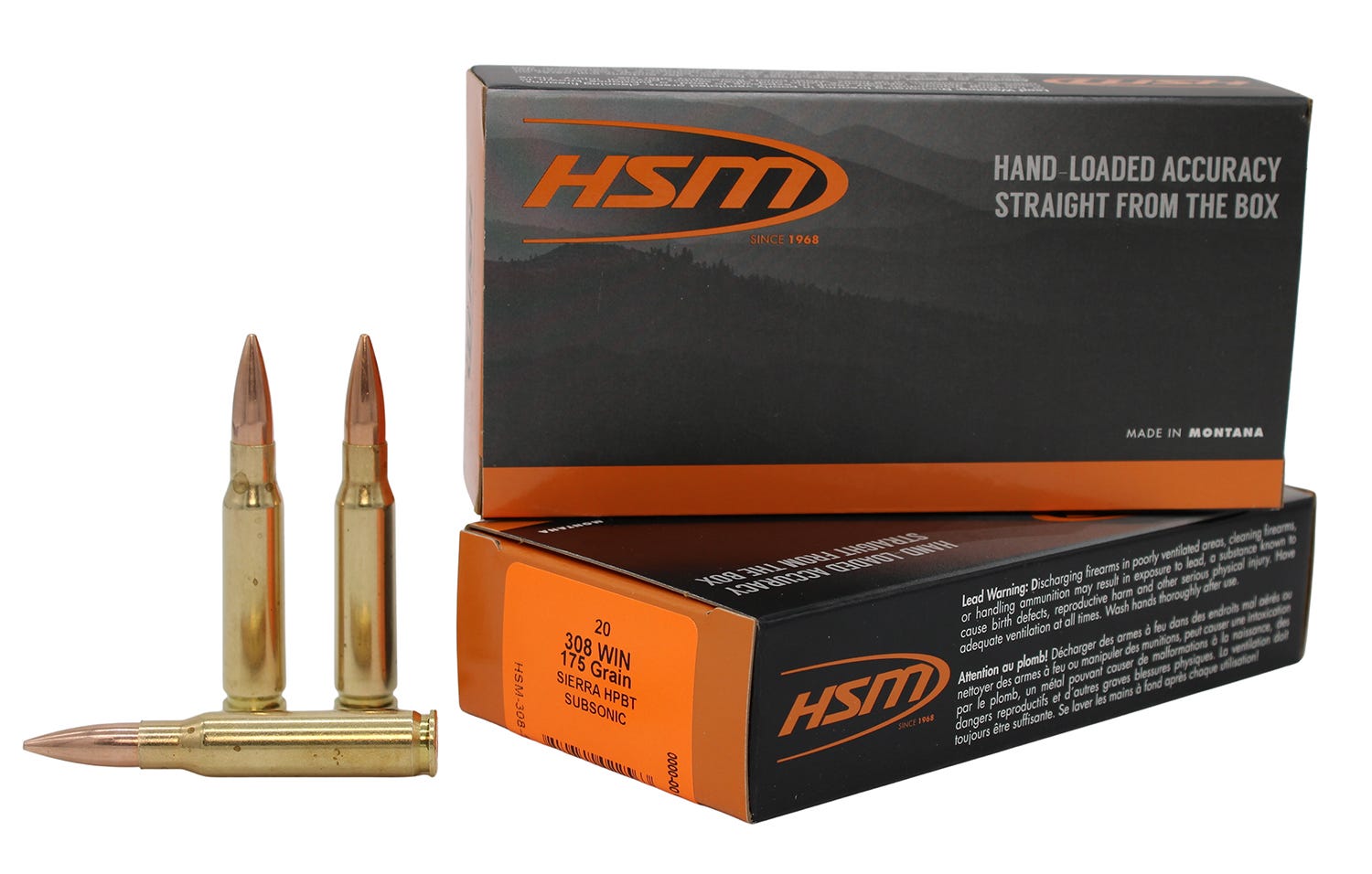 HSM/Hunting Shack Match Subsonic .308 Win 175 Grain 20-Rounds HPBT /Hunting Shack Match Subsonic .308 Win 175 Grain 20-Rounds HPBT Ammo