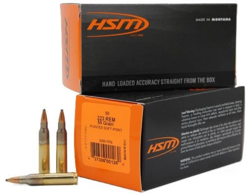 HSM/Hunting Shack Rifle Ammunition .223 Rem 55 Grain 50-Rounds PSP /Hunting Shack Rifle Ammunition .223 Rem 55 Grain 50-Rounds PSP Ammo
