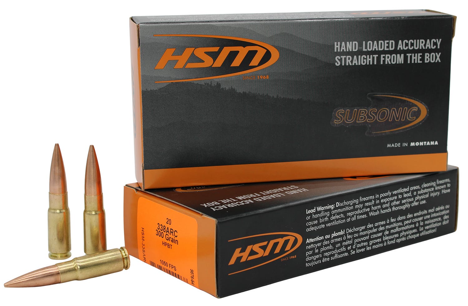 HSM/Hunting Shack Subsonic .338 ARC 300 Grain 20-Rounds HPBT - Hsm/Hunting Shack