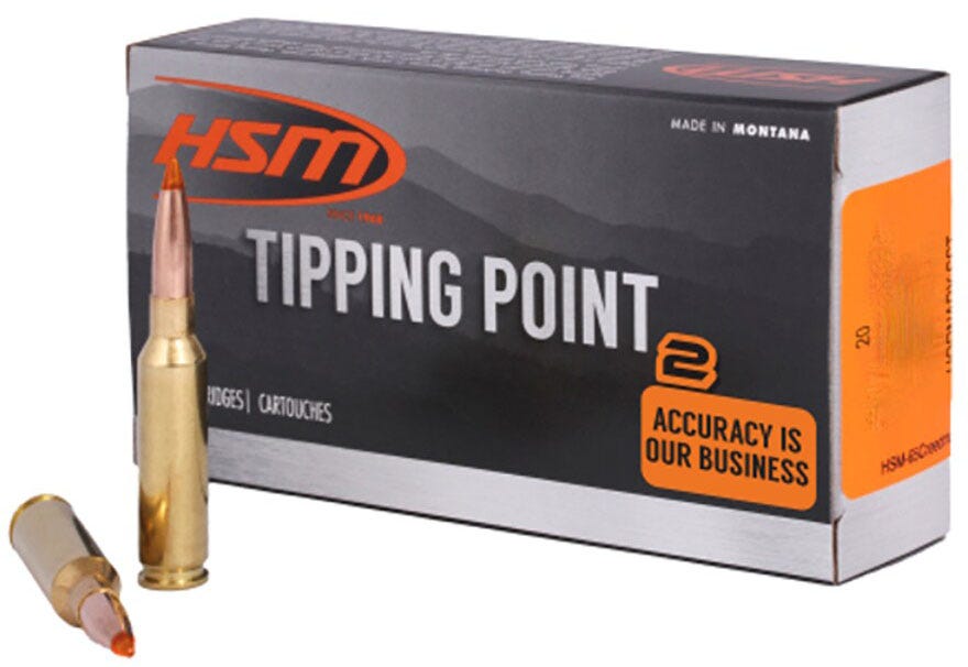 HSM/Hunting Shack Tipping Point 2 .25-06 Rem 117 Grain 20-Rounds SST - Hsm/Hunting Shack
