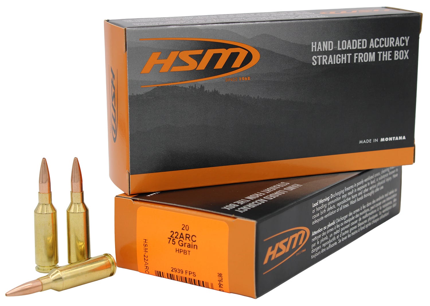 HSM/Hunting Shack Varmint .22 ARC 75 Grain 20-Rounds HPBT - Hsm/Hunting Shack