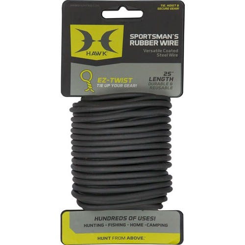 Hawk Hunting Sportsmans Rubber Wire 25