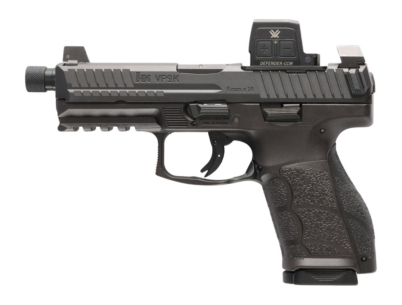 Heckler and Koch VP9A1 K Tactical 9mm 4.7 Barrel 10-Rounds w/ Vortex Defender-CCW