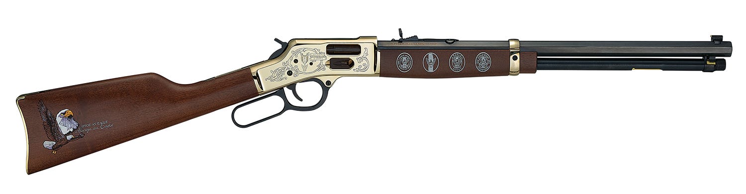 henry repeating arms eagle scout centennial tribute 2nd edition brass .44 mag / .44 spc 20 barrel 10-rounds