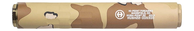 Hi-Point Firearms Hush-Point 22 Desert Storm Chocolate Chip Camo .22 LR 1/2x28 - Hi-Point