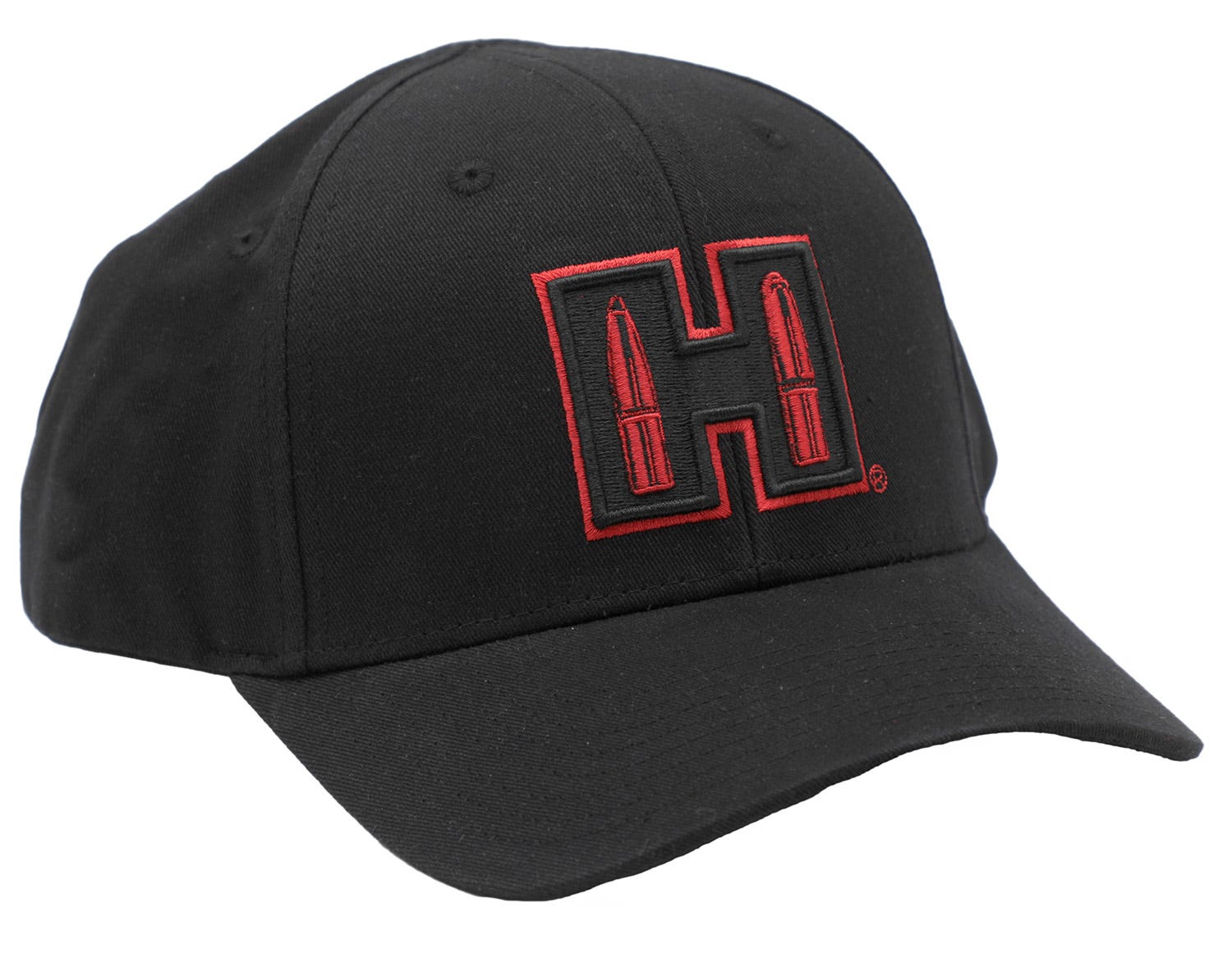 Hornady H Patch Black / Red Semi-Structured Hat