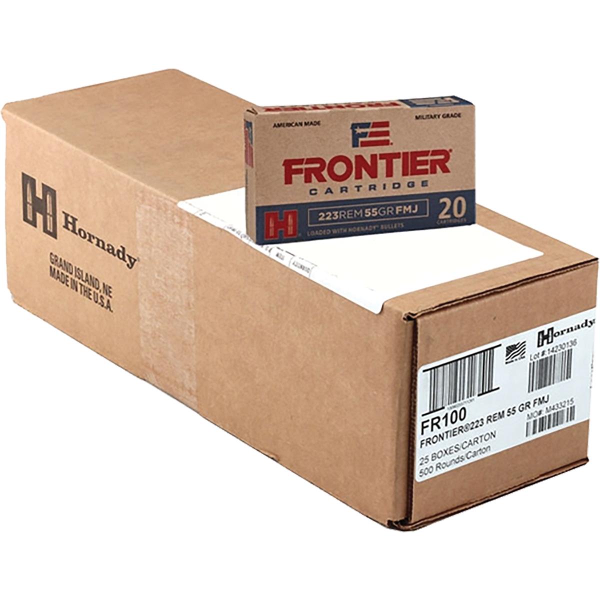 nady Frontier Rifle Ammunition .223 Rem 55 Grain 500-Rounds FMJ Ammo