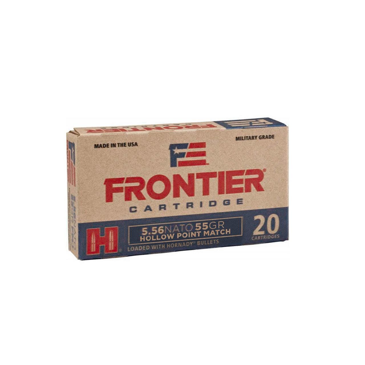 Hornady Frontier Rifle Ammunition 5.56 55 Grain 500-Rounds OTM nady Frontier Rifle Ammunition 5.56 55 Grain 500-Rounds OTM Ammo