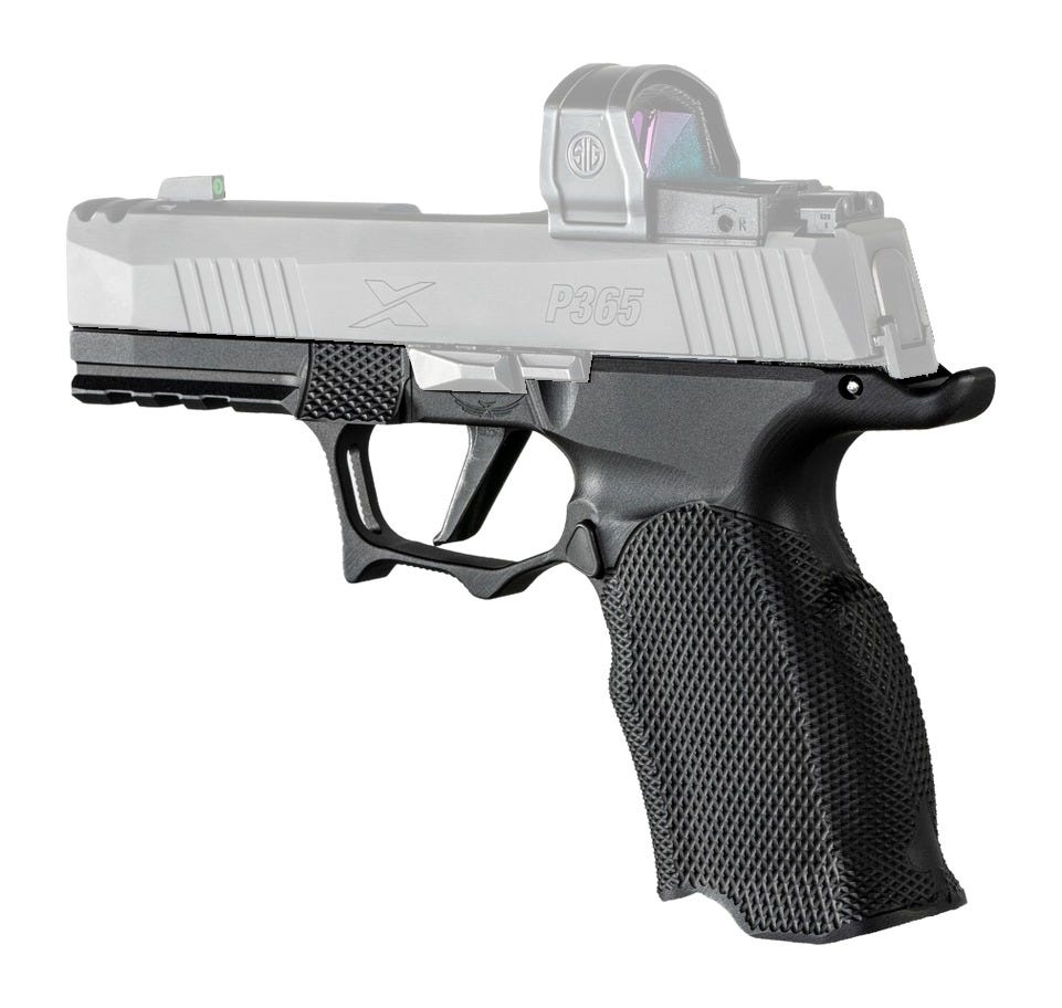 Icarus Precision Icarus Precision EVO Grip Module Frame for Sig Sauer P365 XL Ambidextrous - $379.99 at GrabAGun
