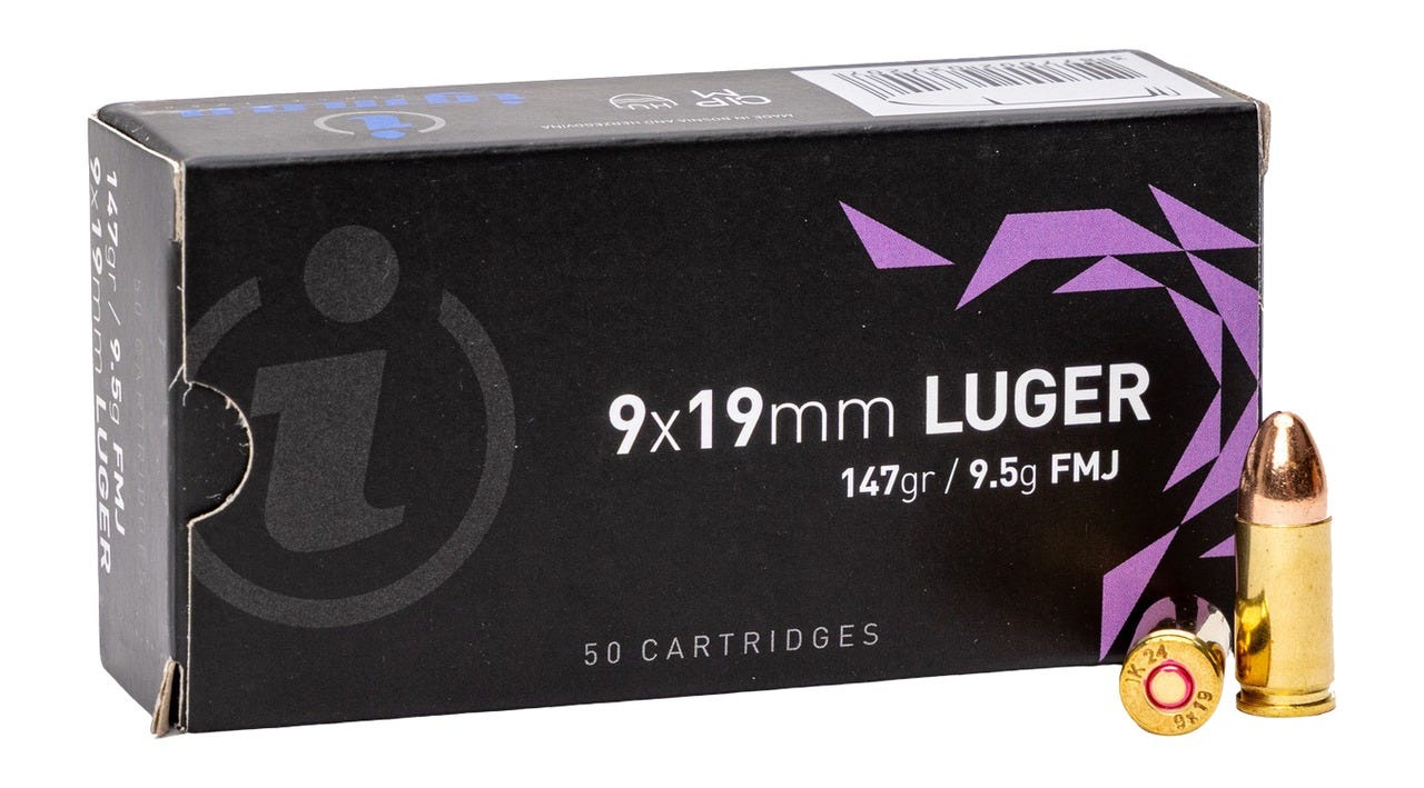 Igman Handgun Ammunition 9mm 147 Grain 50-Rounds FMJ - Global Ordnance