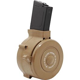 Iver Johnson AR-15 Drum Magazine Tan 5.56 / .223 Rem 50-Rounds - Iver Johnson