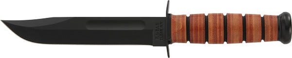 Ka-Bar KA-BAR US Navy Fighting/Utility Knife Brown 7 Clip Point Blade - $128.53 at GrabAGun