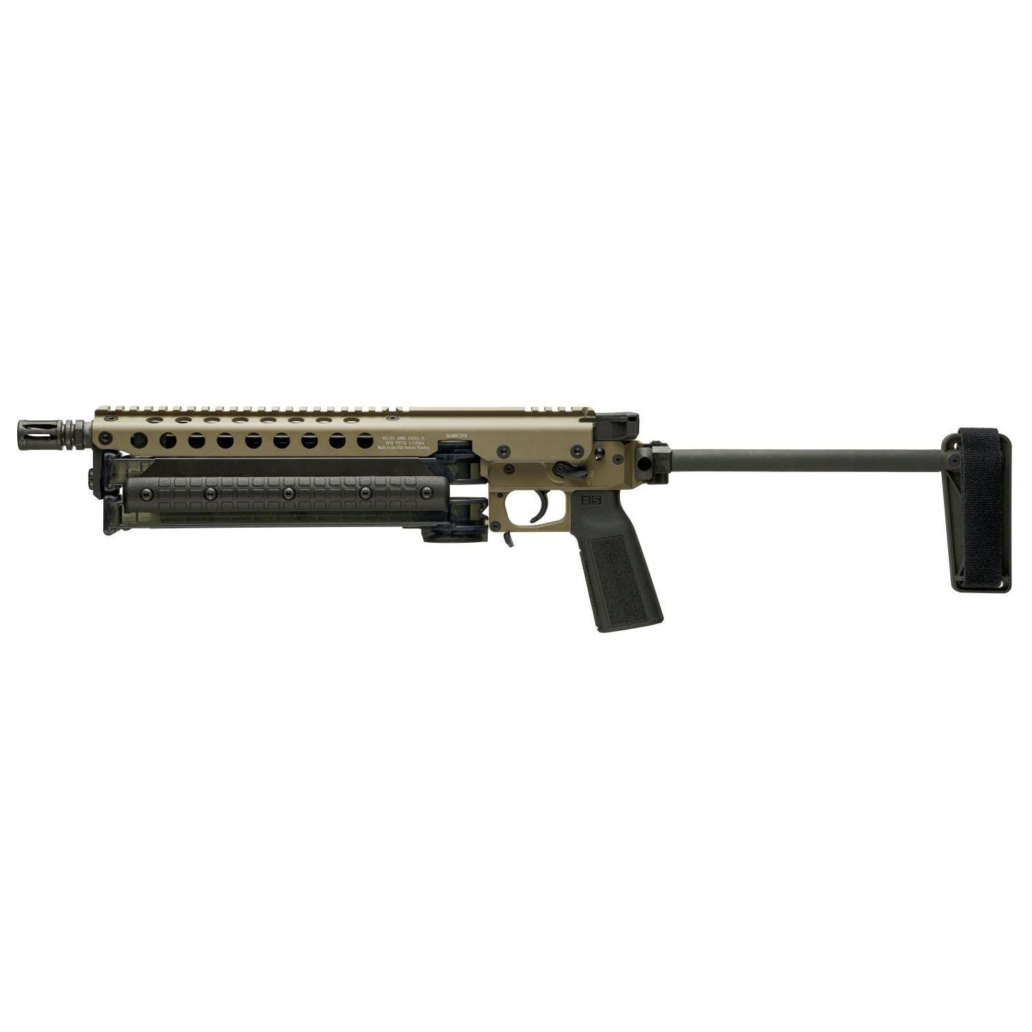 Kel-Tec KP50 Tan 5.7 X 28 9.6 Threaded Barrel 50-Rounds w/ Brace