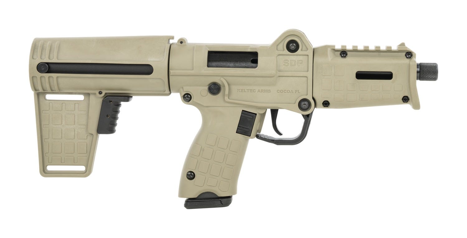 Kel-Tec Sub SDP Tan 9mm 6 Barrel 17-Rounds