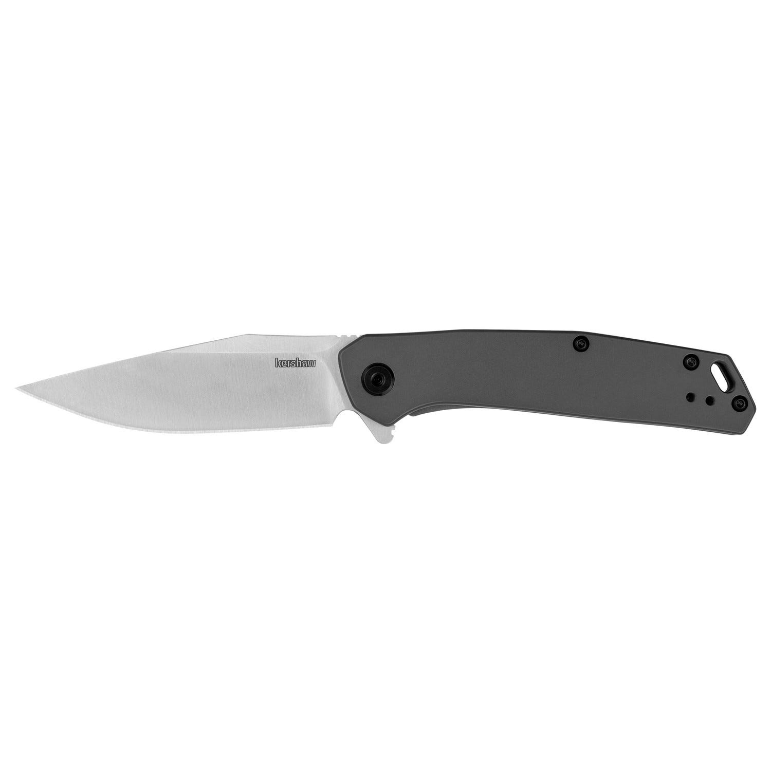Kershaw Kershaw Align Gray Assisted Opening Folding Knife 3.15 Clip Point Satin 8Cr13MoV Blade - $27.99 at GrabAGun