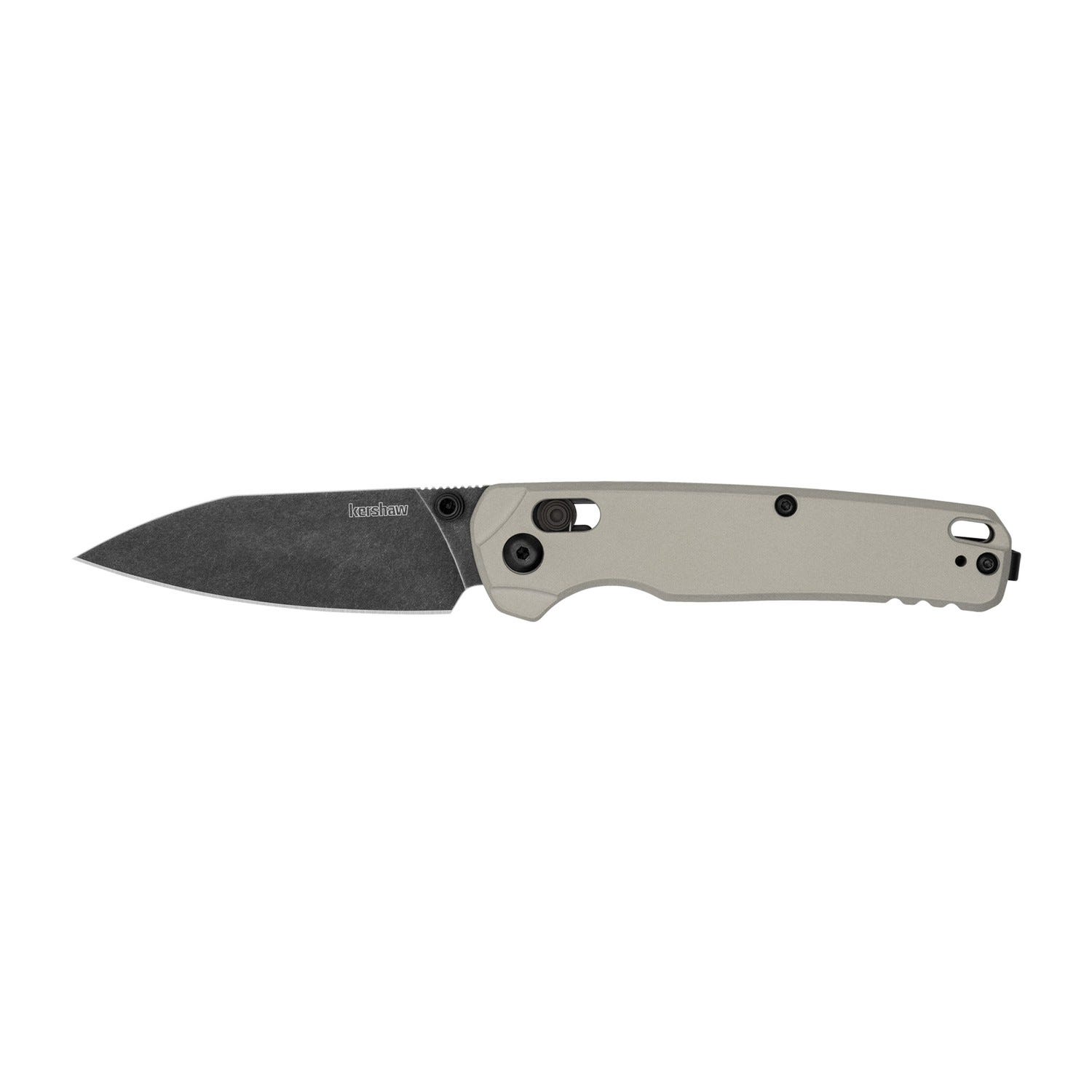 Kershaw Bel Air Tan / Blackwash Folding Knife - 3 Plain Edge Reverse Tanto CPM MagnaCut Blade - Kershaw Knives