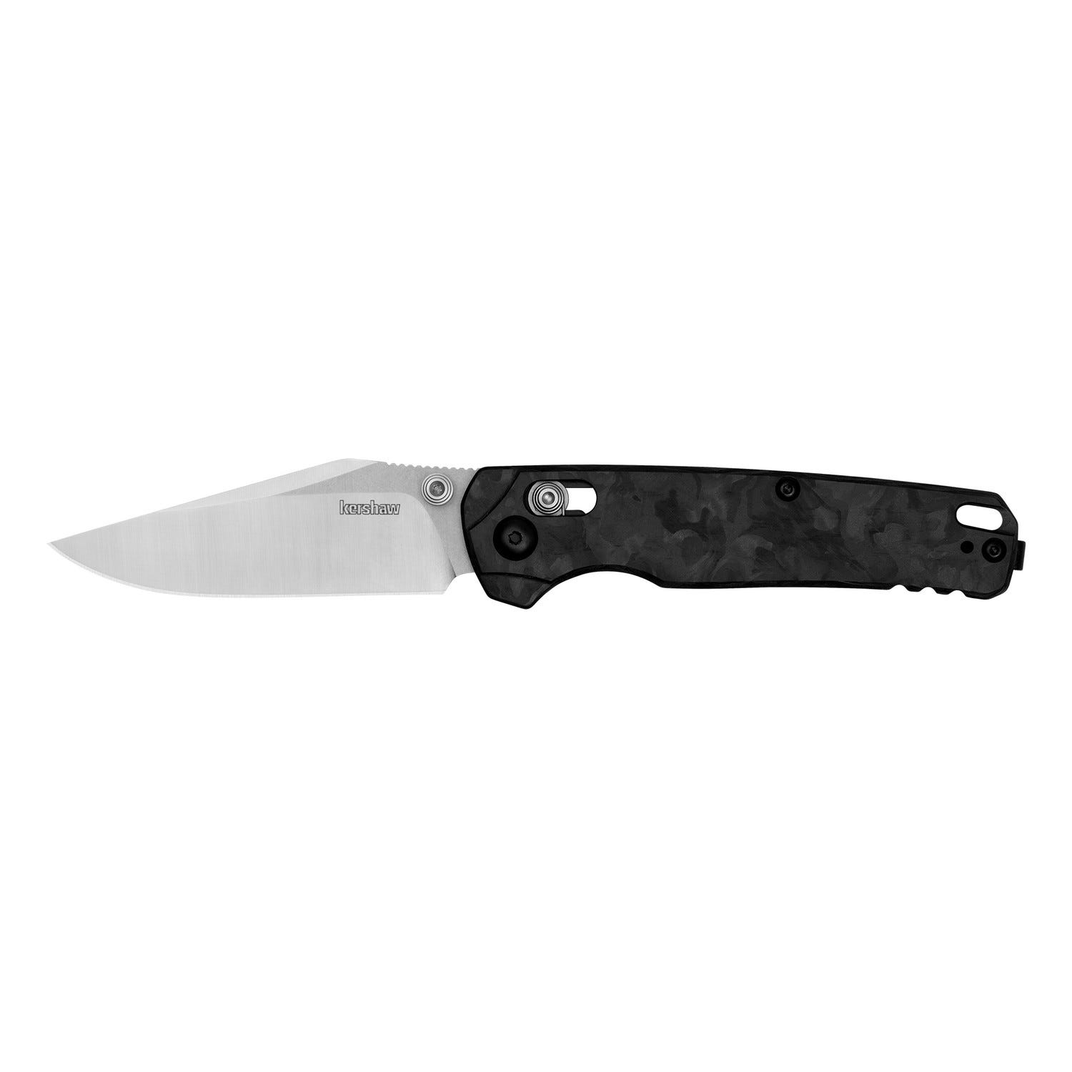 Kershaw Kershaw Bel Air Carbon Fiber Clip Point Folding Knife - 3.05 Satin CPM MagnaCut Blade with Marbled - $159.99 at GrabAGun