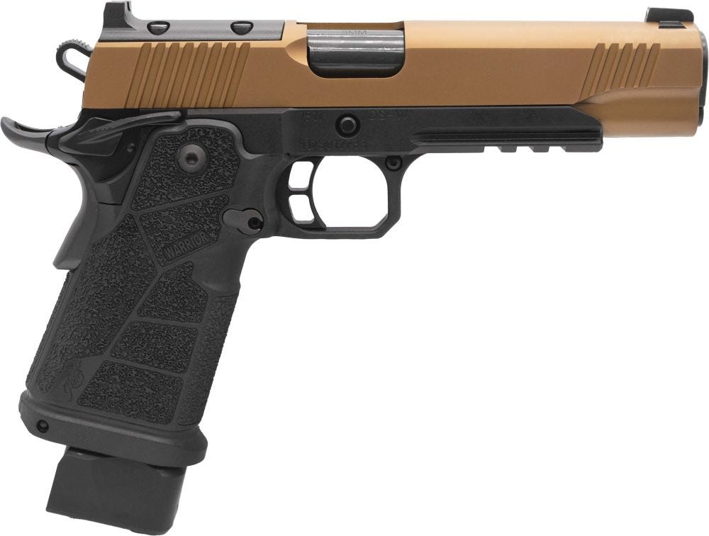 kimber 1911 ds warrior lw black / copper 9mm 5 barrel 20-rounds or