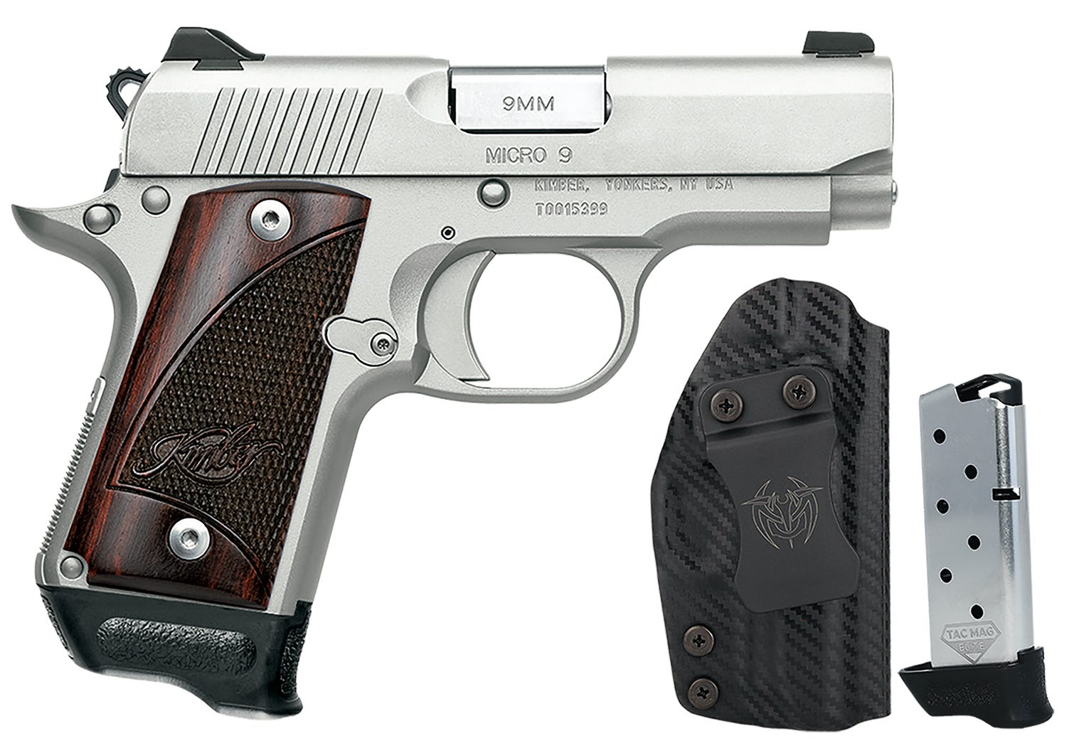 Kimber Micro 9 RTC-K Bundle Stainless 9mm 3.15 Barrel 7-Rounds w/ 2 Mags  Holster