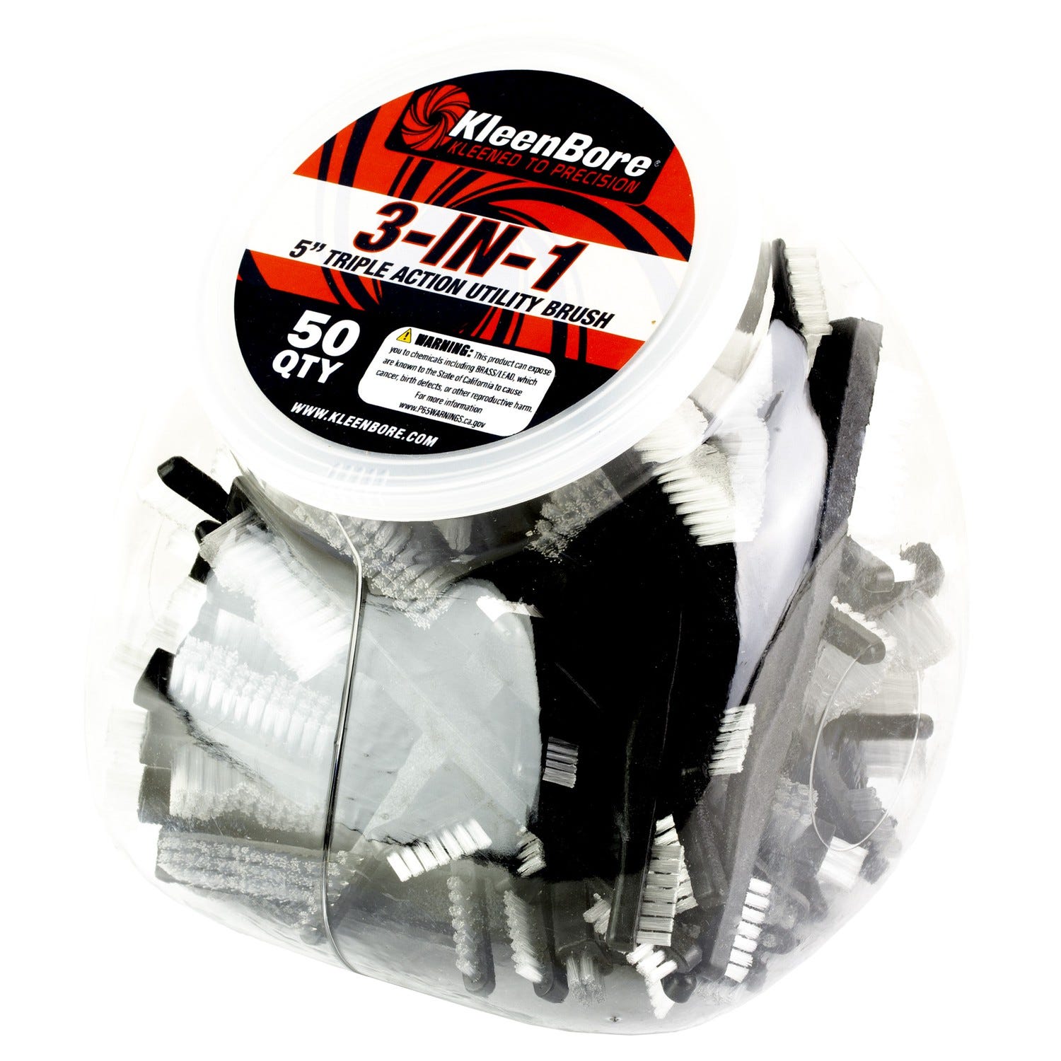 Kleen-Bore Triple Action Utility Brush 5 50-Pack - Kleen-Bore