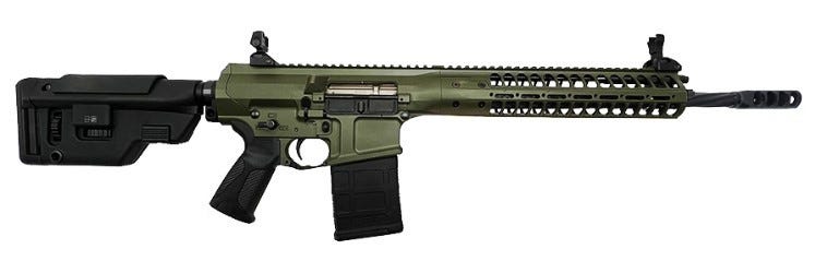 LWRC REPR MKII OD Green 7.62 X 51 / .308 Win 16.1 Threaded Barrel 20-Rounds - LWRC
