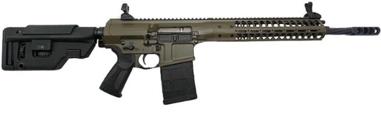 LWRC REPR MKII Patriot Brown 7.62 X 51 / .308 Win 16.1 Threaded Barrel 20-Rounds