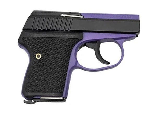 l.w. seecamp lws-380 bright purple .380 acp 2 barrel 6-rounds