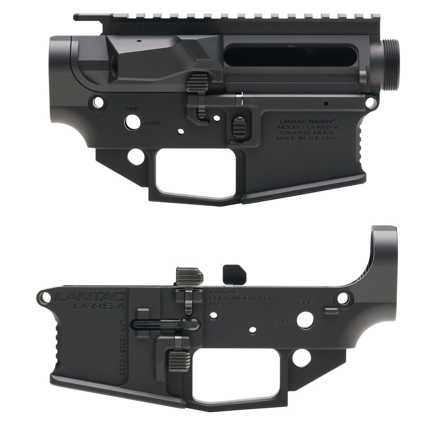 LanTac Raven 2 Billet Receiver Set Multi-Cal Upper/Lower Set