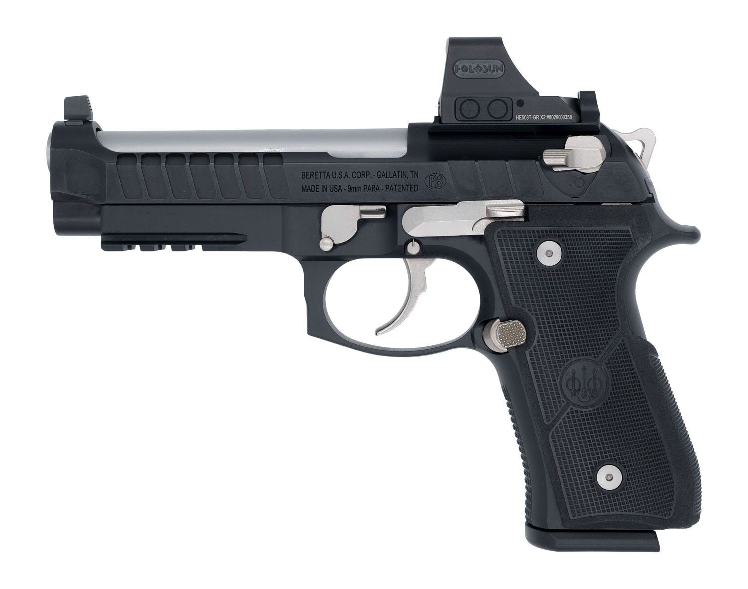 langdon tactical tech beretta 92 elite combat carry 9mm 4.7 barrel 18-rounds or