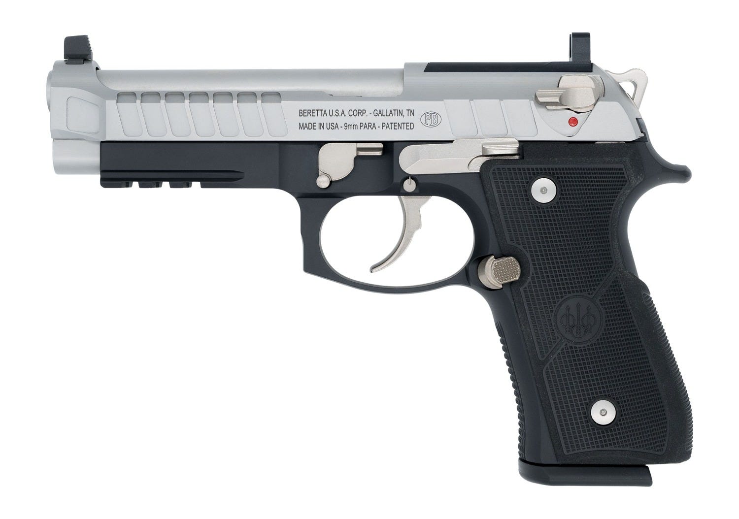 langdon tactical tech beretta 92 elite tjnrr stainless 9mm 4.7 barrel 18-rounds or
