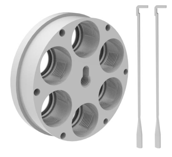 Lee Precision Lee Precision 3 and 6 Hole Ultimate Tool Carrier Silver for Ultimate Turret Press - $27.19 at GrabAGun