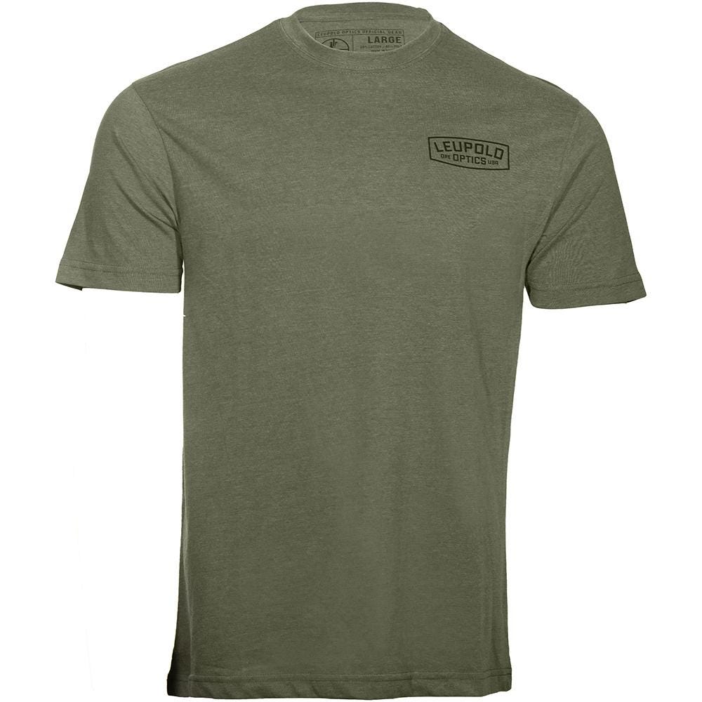 Leupold Leupold Badge Short Sleeve Shirt OD Green Medium - $16.99 at GrabAGun