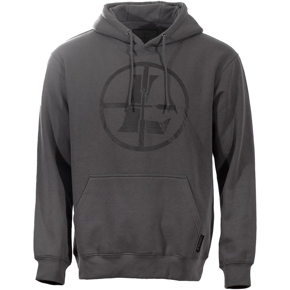 Leupold Distressed Reticle Hoodie Gunmetal 2XL